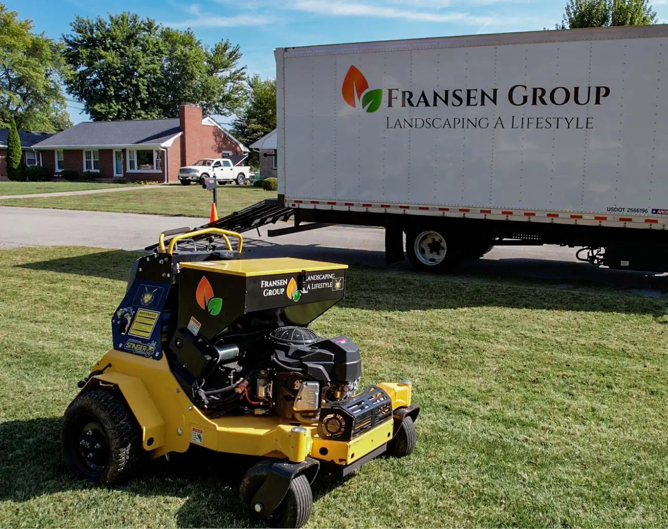 newly aerated lawn in the fall - Louisville