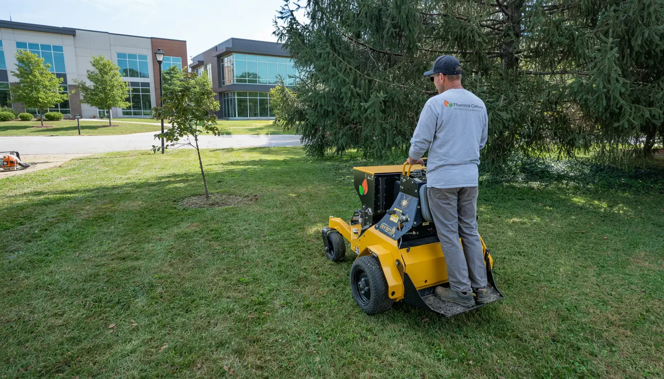 The Fransen Group using an overseeding machine