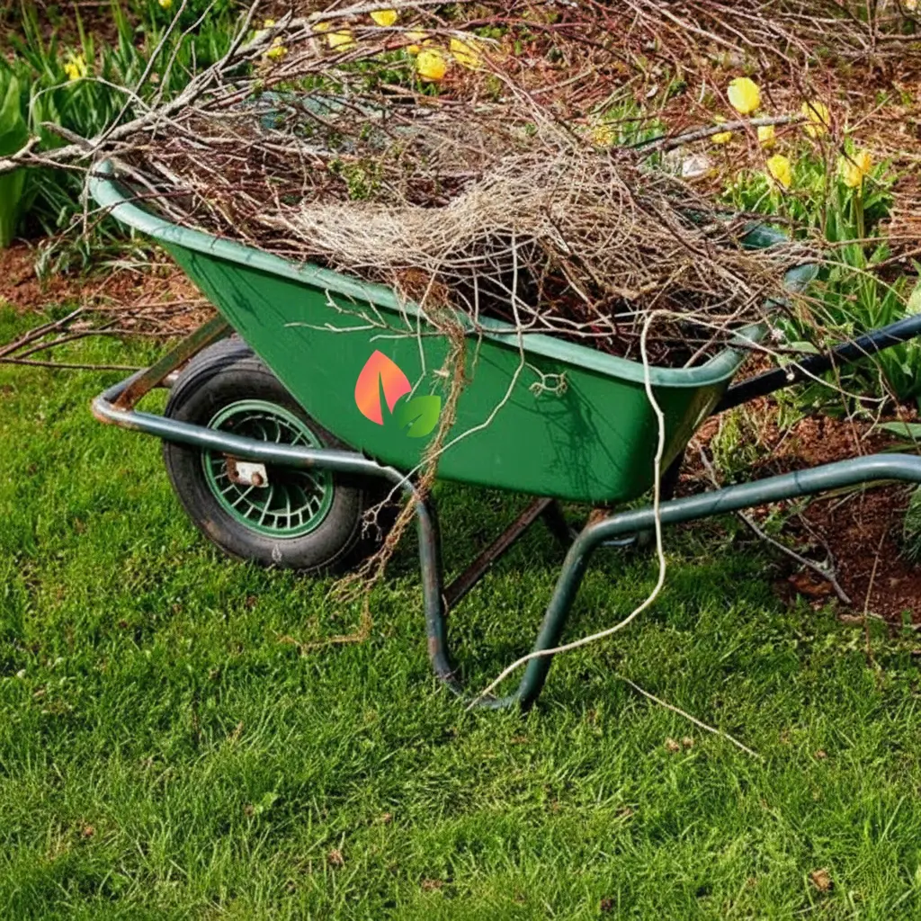 The Fransen Group cleaning up sticks and roots